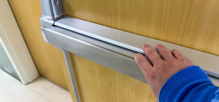 Installing a Push Bar on a Door Trumbull
